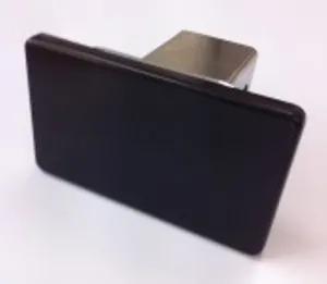 4”x6” Hitch Cover Aluminum Blank Powder Coated Black