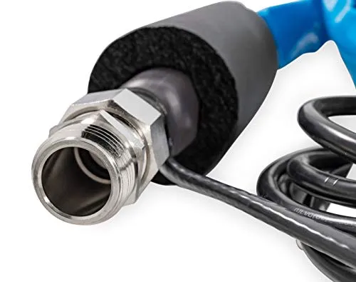 Camco 22912 50 Feet Taste Pure Heated Drinking Water Hose with Thermostat - Lead Free