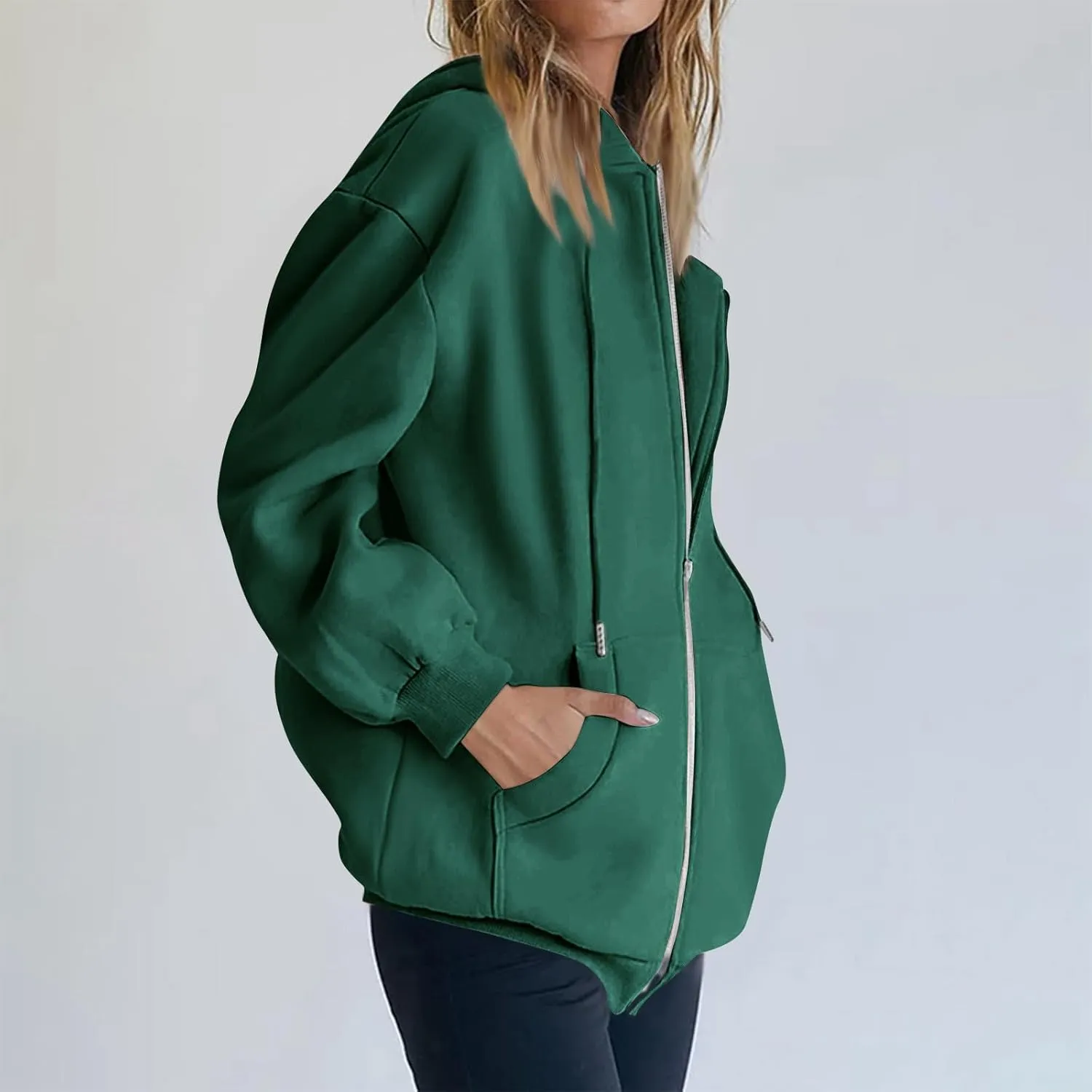 Cdiecer Hoodies For Women Zip Up Sweatshirt Trendy Y2k Hoodie Light Weight Jackets Casual Sport Sweaters With Pockets
