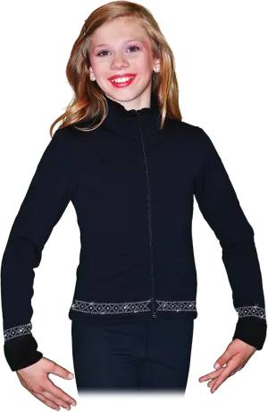 Chloe Noel J11 Polartec Fleece Fitted Crisscross Crystals