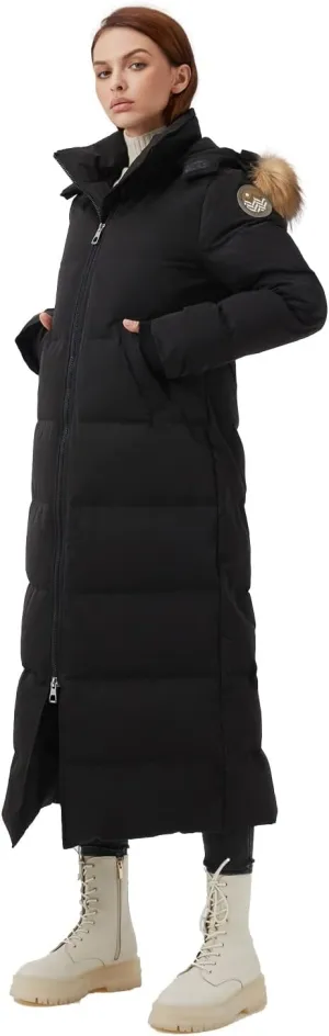 Fitouch Women's Waukee Long Down Coat Parka Jacket | 750  Fill Power | Full-Length
