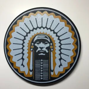 Illini Chief Full Color Aluminum Hitch Cover