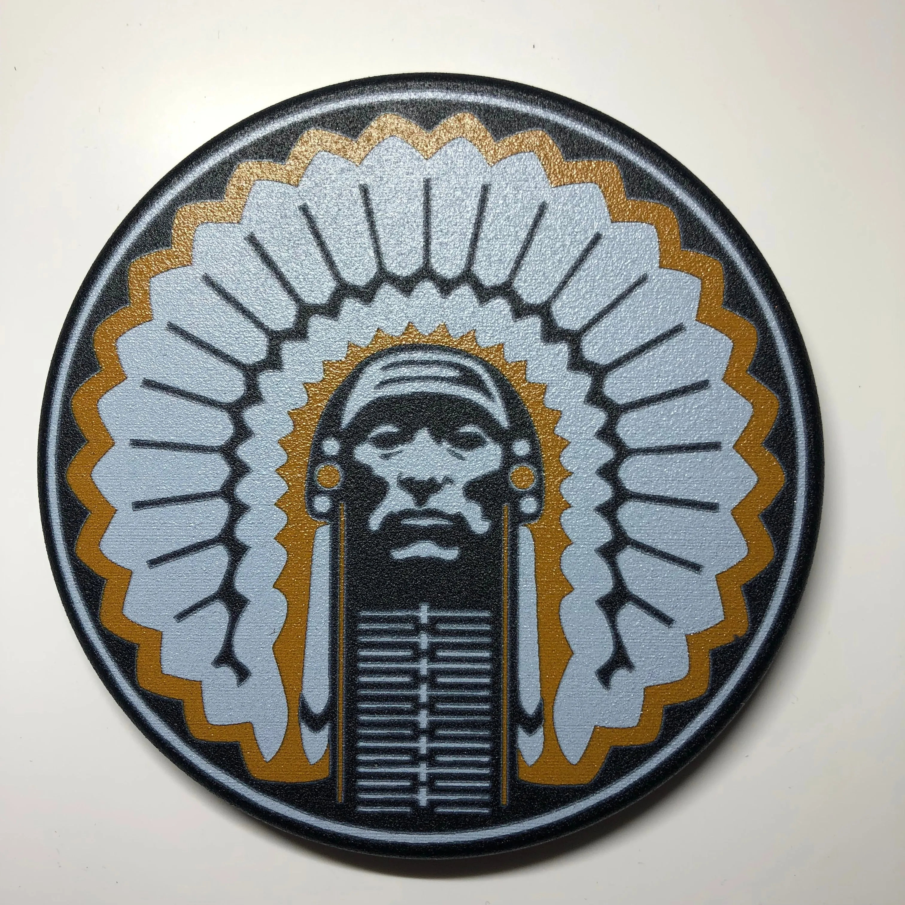 Illini Chief Full Color Aluminum Hitch Cover