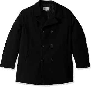 Men's Big and Tall Polyester Peacoat
