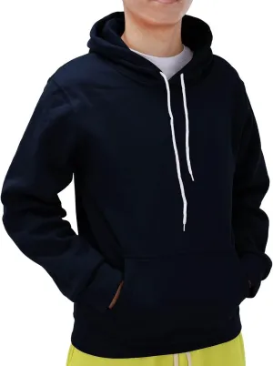 Mens Hoodie Midweight Fleece Sweatshirt Pullover Hooded Sweatshirts Long Sleeve Sweatshirt Sports Hooded Athletic Hoodies