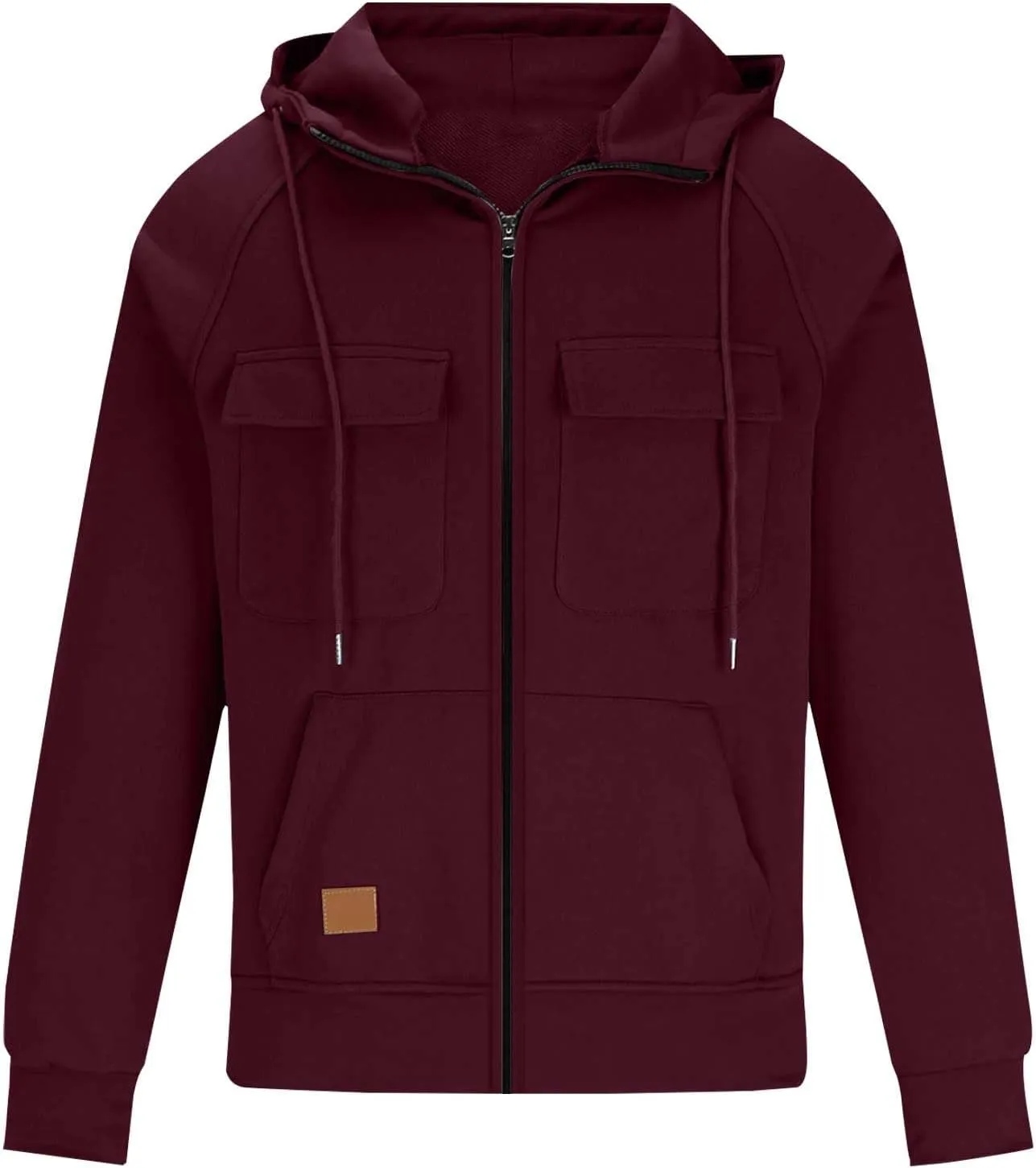 Ogiraw Tactical Hoodies for Men 2024 Quater-Zip Pullover Vintage Sweatshirt Casual Long Sleeve Cargo Hoodies with Pocket