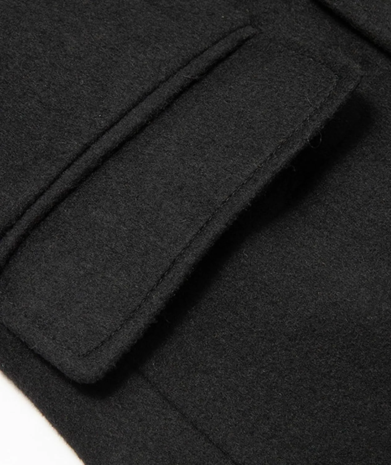 Sexyshine Mens Full Length Wool Trench Coat Notched Lapel Double Breasted Long Overcoat Windbreaker Pea Coat Jacket