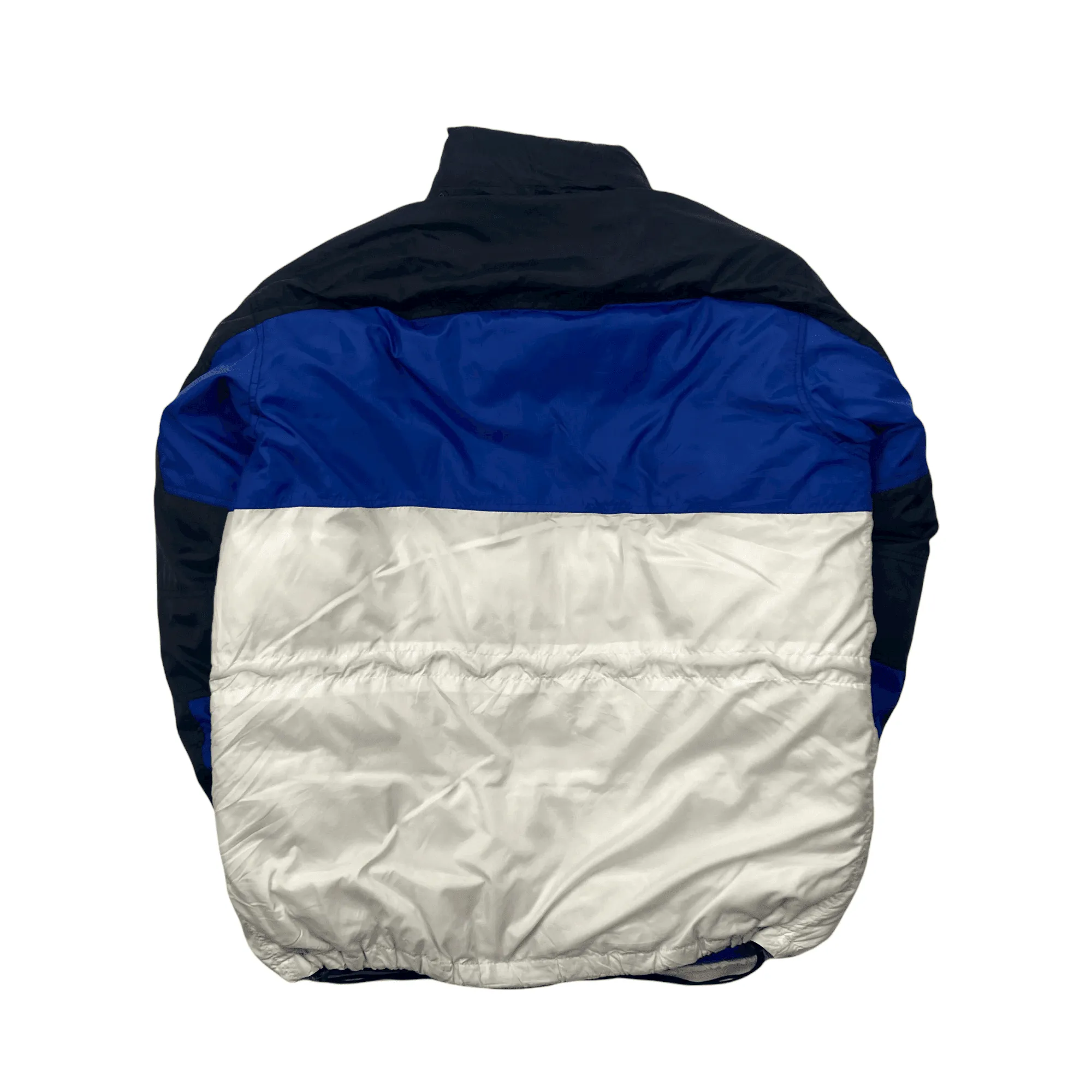 Vintage 90s Blue, White   Black Ralph Lauren Polo Sport Artic Challenge Puffer Coat/ Jacket - Large