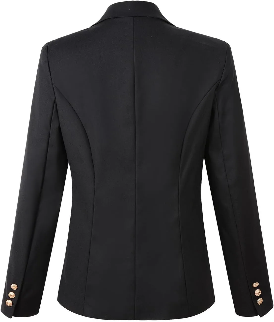 Womens Double Breasted Military Style Blazer Ladies Coat Jacket