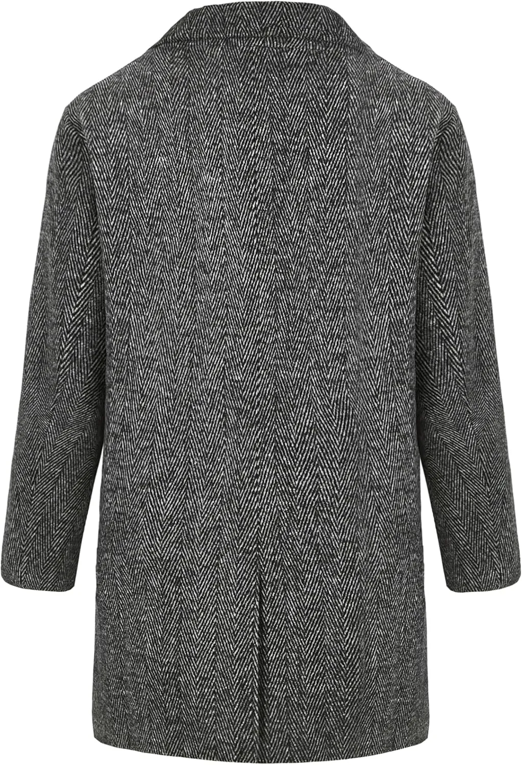WULFUL Boys Wool Coat Single Breasted Trench Coat Winter Pea Coat