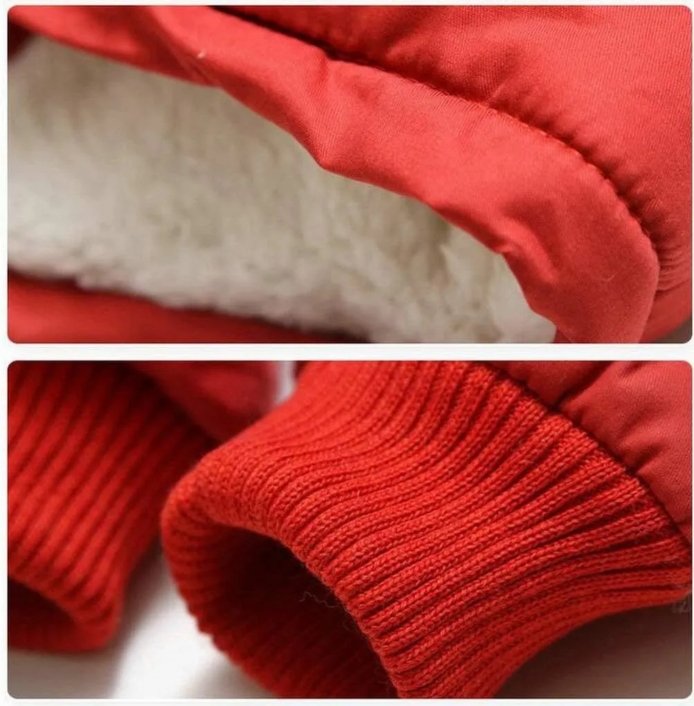 XYSSWW Child Boy's Thick Cotton-Padded Parka Jacket Hooded Fleece Coat