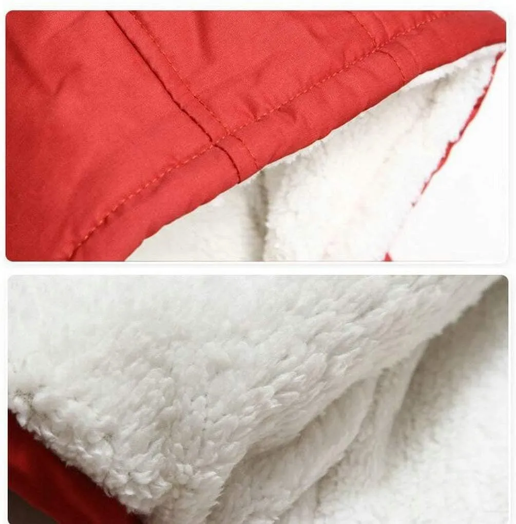 XYSSWW Child Boy's Thick Cotton-Padded Parka Jacket Hooded Fleece Coat